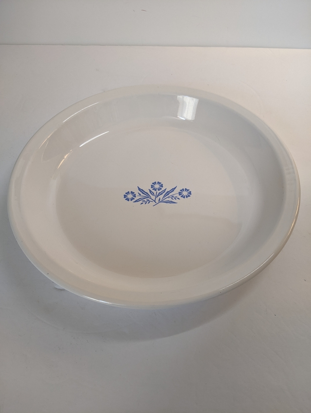 Corning Ware Blue Cornflower 10" Pie Plate Baking Serve Dish